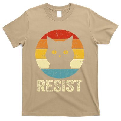 Funny Resist Retro Cat Resist T-Shirt