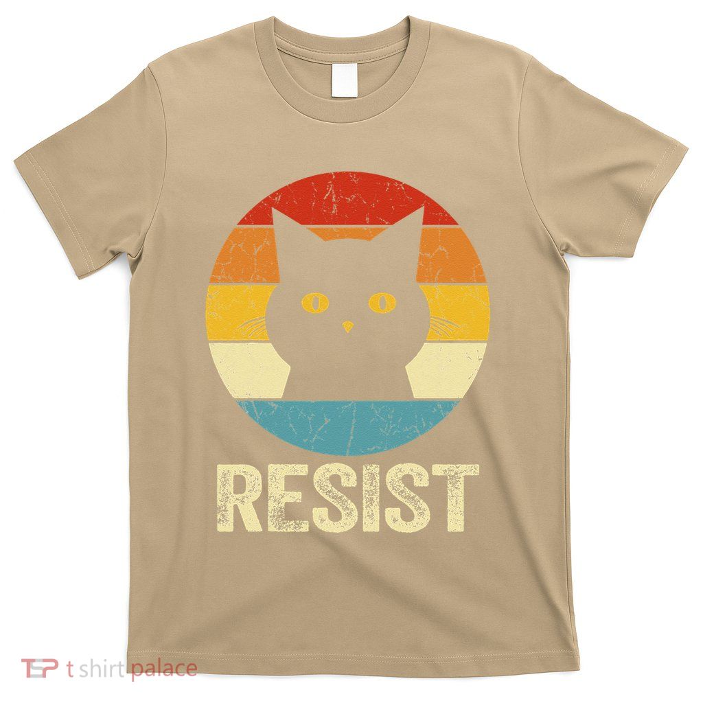 Funny Resist Retro Cat Resist T-Shirt
