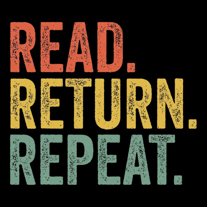 Funny Reading Read Return Repeat Funny Librarian Library 16 in Basic Backpack