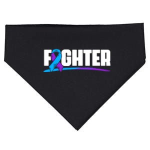 Fighter Ribbon Rheumatoid Arthritis Awareness USA-Made Doggie Bandana