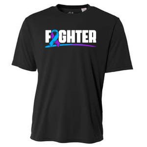 Fighter Ribbon Rheumatoid Arthritis Awareness Cooling Performance Crew T-Shirt