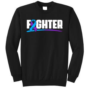 Fighter Ribbon Rheumatoid Arthritis Awareness Sweatshirt