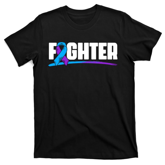 Fighter Ribbon Rheumatoid Arthritis Awareness T-Shirt