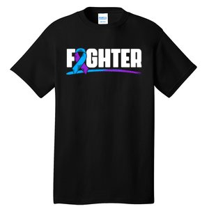 Fighter Ribbon Rheumatoid Arthritis Awareness Tall T-Shirt