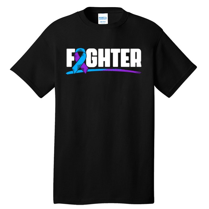 Fighter Ribbon Rheumatoid Arthritis Awareness Tall T-Shirt