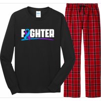 Fighter Ribbon Rheumatoid Arthritis Awareness Long Sleeve Pajama Set