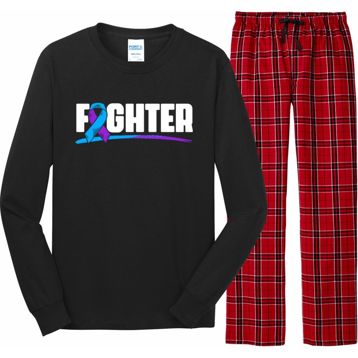 Fighter Ribbon Rheumatoid Arthritis Awareness Long Sleeve Pajama Set