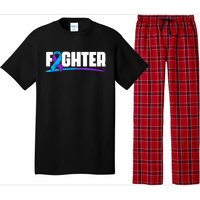 Fighter Ribbon Rheumatoid Arthritis Awareness Pajama Set