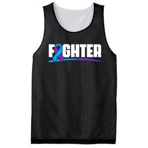 Fighter Ribbon Rheumatoid Arthritis Awareness Mesh Reversible Basketball Jersey Tank