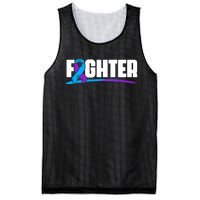 Fighter Ribbon Rheumatoid Arthritis Awareness Mesh Reversible Basketball Jersey Tank