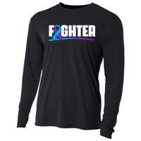 Fighter Ribbon Rheumatoid Arthritis Awareness Cooling Performance Long Sleeve Crew