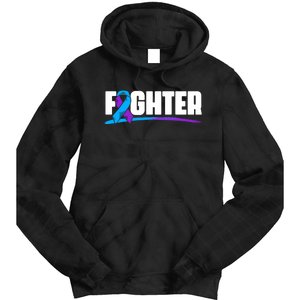 Fighter Ribbon Rheumatoid Arthritis Awareness Tie Dye Hoodie