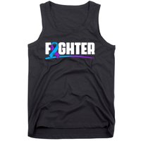 Fighter Ribbon Rheumatoid Arthritis Awareness Tank Top