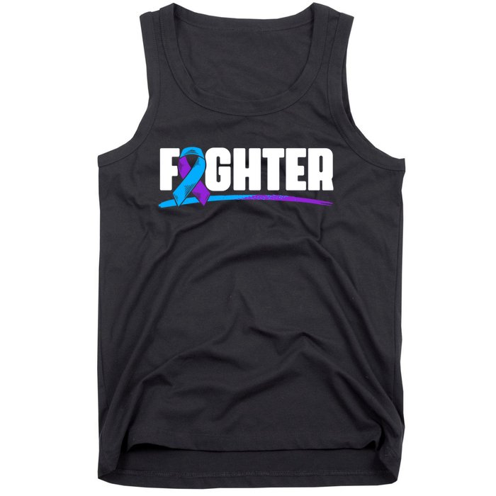 Fighter Ribbon Rheumatoid Arthritis Awareness Tank Top