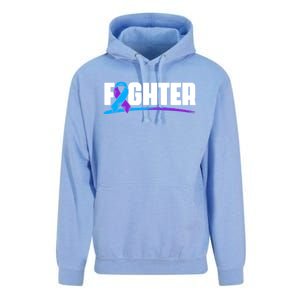 Fighter Ribbon Rheumatoid Arthritis Awareness Unisex Surf Hoodie