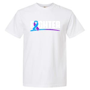 Fighter Ribbon Rheumatoid Arthritis Awareness Garment-Dyed Heavyweight T-Shirt