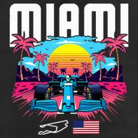 Formula Racing Retro Miami Circuit Usa Flag Race Car Fans Adult Drive Performance Visor