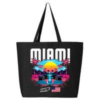 Formula Racing Retro Miami Circuit Usa Flag Race Car Fans 25L Jumbo Tote