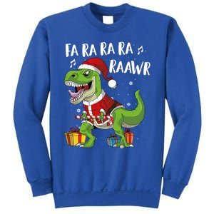 Fa Ra Ra Ra Ra Rawr Santa Dinosaur T Rex Funny Christmas Gift Sweatshirt