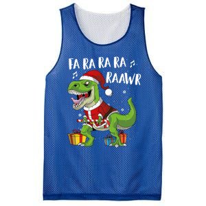 Fa Ra Ra Ra Ra Rawr Santa Dinosaur T Rex Funny Christmas Gift Mesh Reversible Basketball Jersey Tank