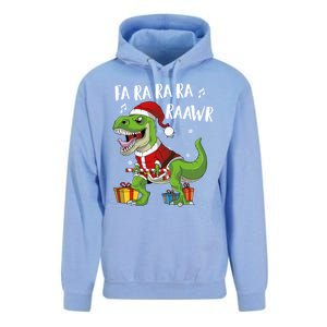 Fa Ra Ra Ra Ra Rawr Santa Dinosaur T Rex Funny Christmas Gift Unisex Surf Hoodie