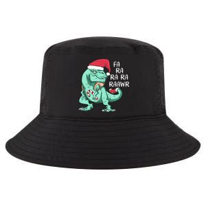 Fa Ra Ra Ra Raawr Christmas T Rex Dinosaur Cool Comfort Performance Bucket Hat