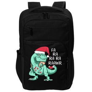 Fa Ra Ra Ra Raawr Christmas T Rex Dinosaur Impact Tech Backpack