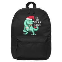 Fa Ra Ra Ra Raawr Christmas T Rex Dinosaur 16 in Basic Backpack