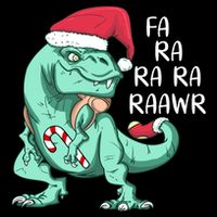 Fa Ra Ra Ra Raawr Christmas T Rex Dinosaur 16 in Basic Backpack