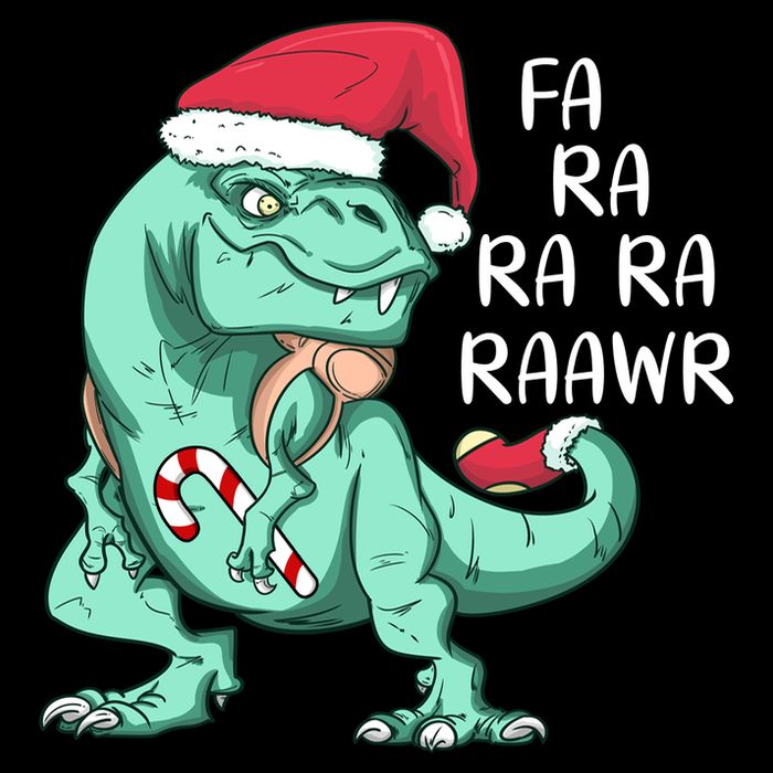 Fa Ra Ra Ra Raawr Christmas T Rex Dinosaur 16 in Basic Backpack