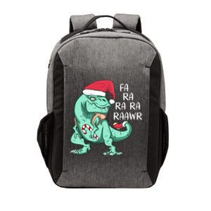 Fa Ra Ra Ra Raawr Christmas T Rex Dinosaur Vector Backpack