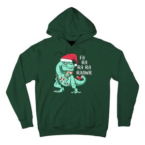 Fa Ra Ra Ra Raawr Christmas T Rex Dinosaur Hoodie