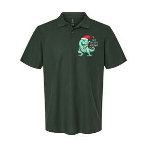 Fa Ra Ra Ra Raawr Christmas T Rex Dinosaur Softstyle Adult Sport Polo