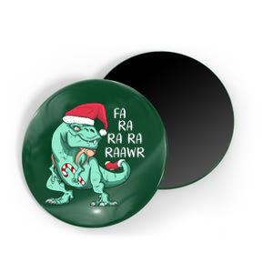 Fa Ra Ra Ra Raawr Christmas T Rex Dinosaur Magnet