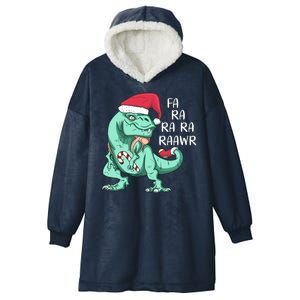 Fa Ra Ra Ra Raawr Christmas T Rex Dinosaur Hooded Wearable Blanket