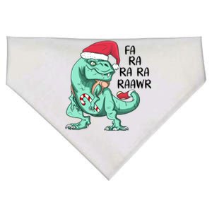 Fa Ra Ra Ra Raawr Christmas T Rex Dinosaur USA-Made Doggie Bandana