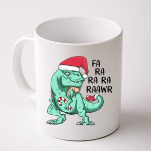 Fa Ra Ra Ra Raawr Christmas T Rex Dinosaur Coffee Mug