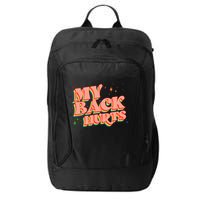 Funny Retro Rainbow My Back Hurts City Backpack
