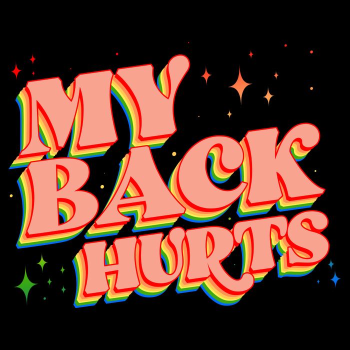 Funny Retro Rainbow My Back Hurts City Backpack