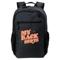 Funny Retro Rainbow My Back Hurts Backpack