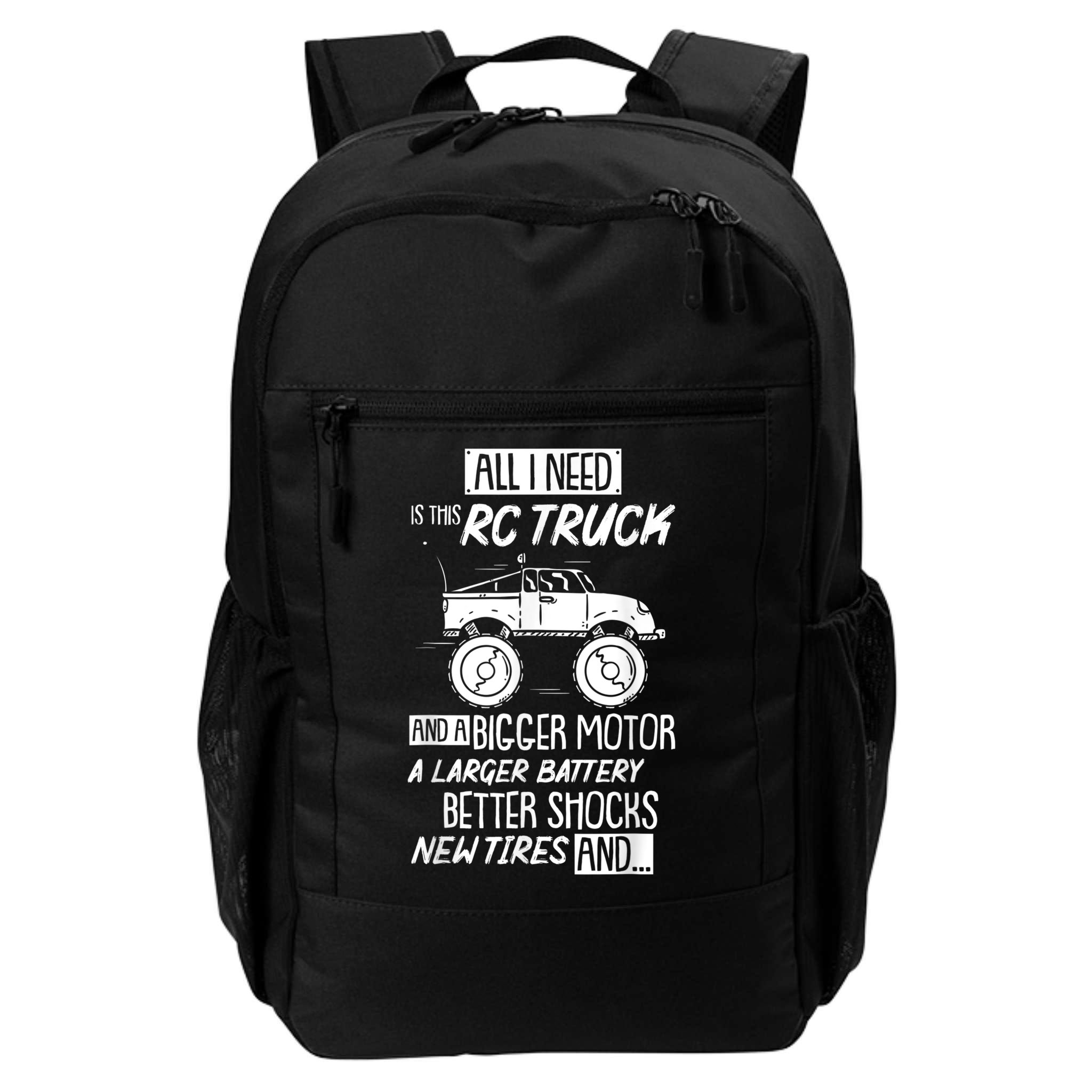 Funny RC Racing RC Truck Radio Controlled RC Car Saying Backpack