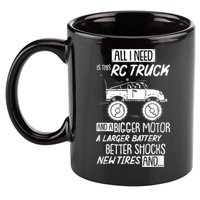 Funny RC Racing RC Truck Radio Controlled RC Car Saying 11oz C Handle Ceramic Mug