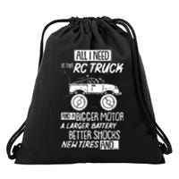 Funny RC Racing RC Truck Radio Controlled RC Car Saying Drawstring Bag