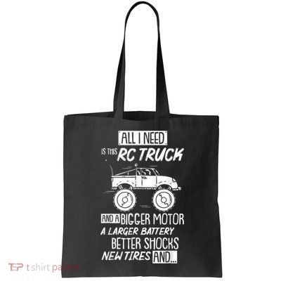 Funny RC Racing RC Truck Radio Controlled RC Car Saying Bag