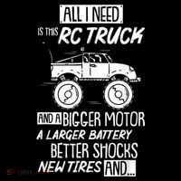 Funny RC Racing RC Truck Radio Controlled RC Car Saying Cooling Performance Long Sleeve Crew