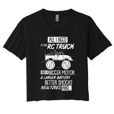 Funny RC Racing RC Truck Radio Controlled RC Car Saying Crop Top