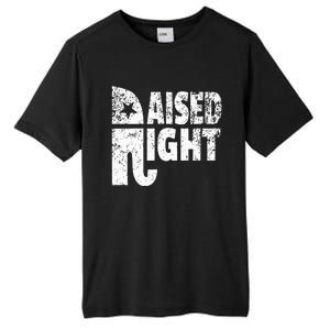 Funny Raised Right Elephant Vote Republican Party Red State Tall Fusion ChromaSoft Performance T-Shirt