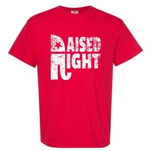 Funny Raised Right Elephant Vote Republican Party Red State Garment-Dyed Heavyweight T-Shirt