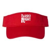 Funny Raised Right Elephant Vote Republican Party Red State Valucap Bio-Washed Visor