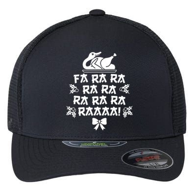 Fa Ra Ra Christmas Duck Flexfit Unipanel Trucker Cap